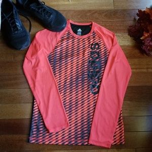NWOT Boys Adidas active long sleeve top sz 14/16